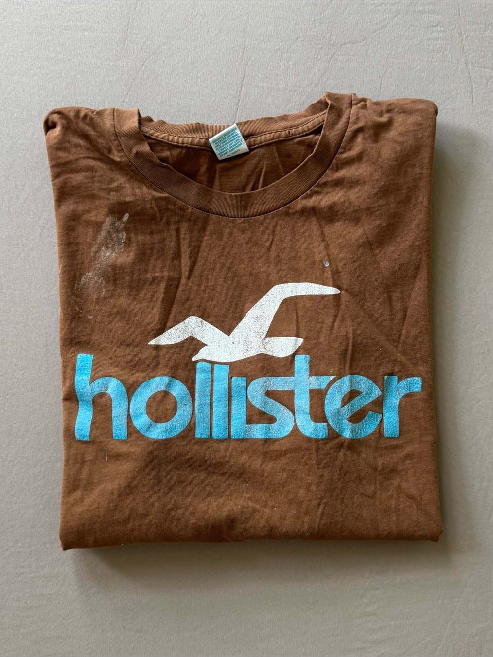 Grunge Y2K Hollister Logo Tee